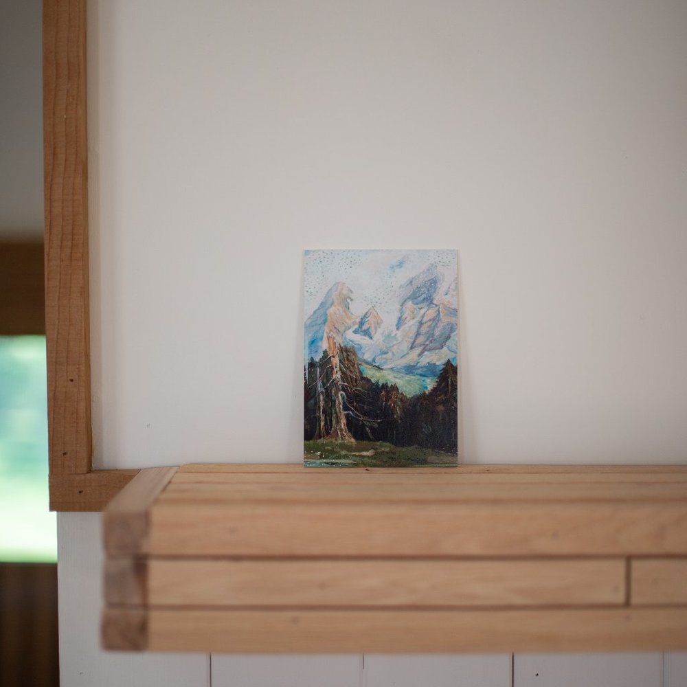 Mountain Painting Print